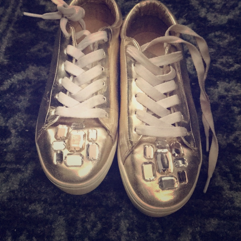 vintage gold shoes